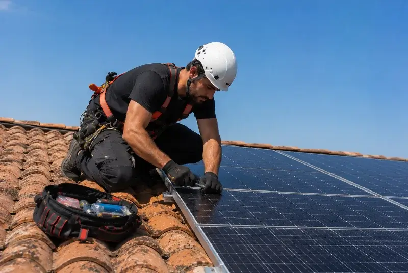Maintenance et monitoring de panneaux solaires à Saint-Clément-des-Levées