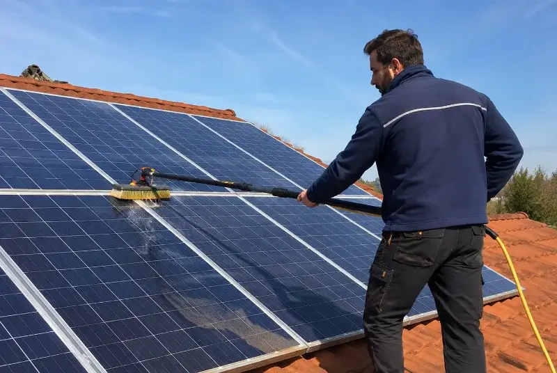 Nettoyage et entretien de panneaux solaires à Saint-Clément-des-Levées